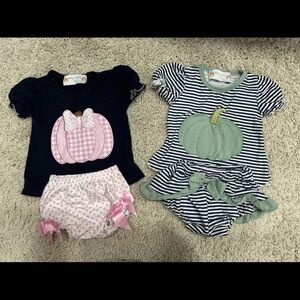 Boutique Pumpkin Outfit Sets